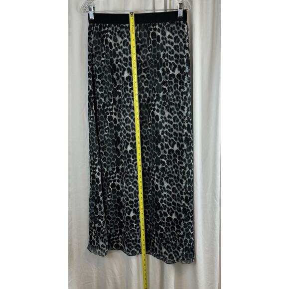 Express Leopard Maxi Skirt, Black, Gray & White, Sz: SP, 61-00 - Picture 10 of 16